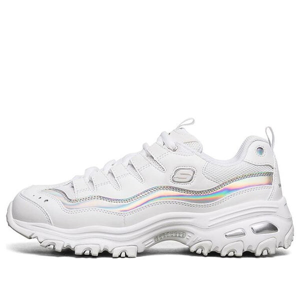Кроссовки d'lites 1.0 gs white/silver Skechers, белый