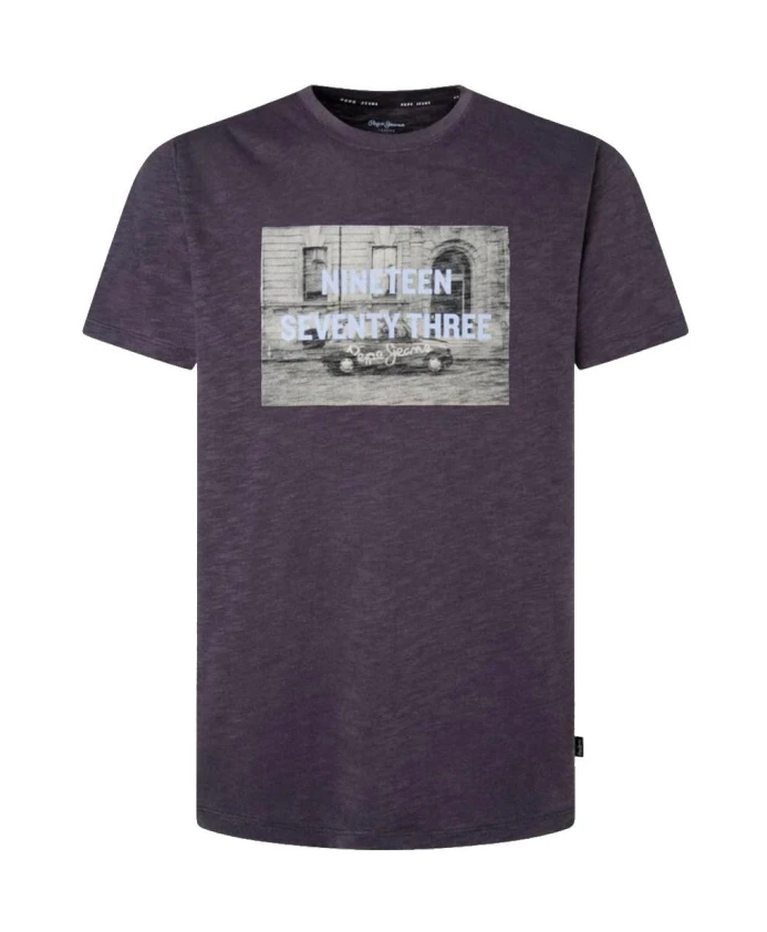 

Футболка с круглым вырезом Pepe Jeans, серый