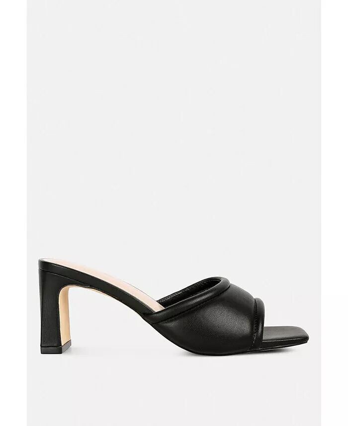 

Женские итальянские стеганые босоножки на блочном каблуке Celine London Rag, черный