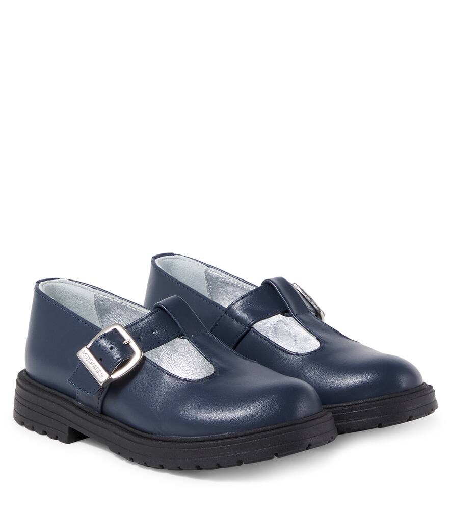 

Кожаные лоферы Monnalisa, Blu Scuro