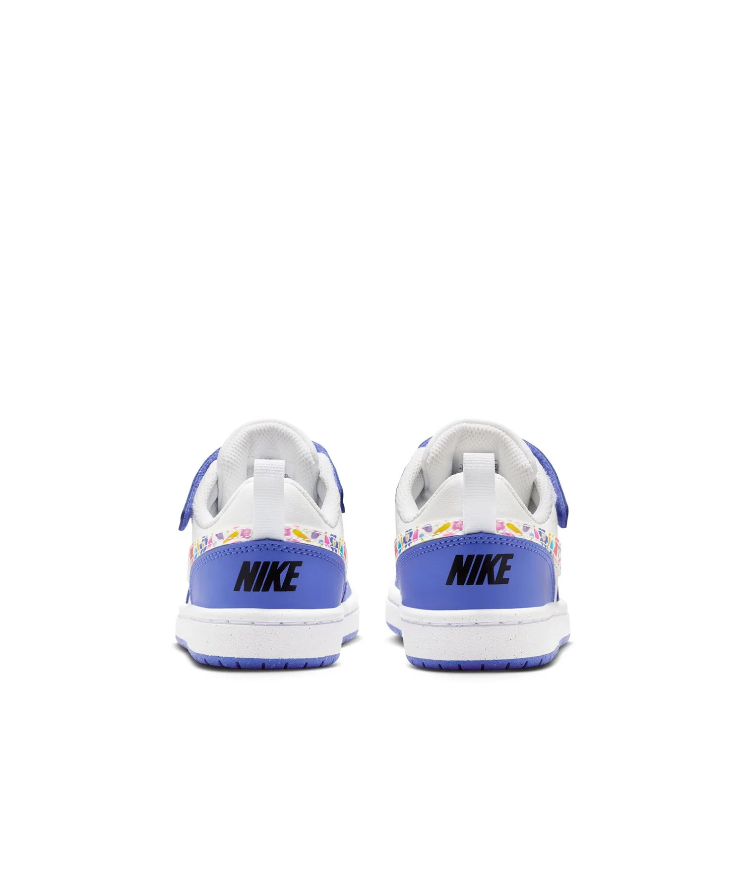 Детские кроссовки NIKE Court Borough Low из искусственной кожи сине-белые — фото 4