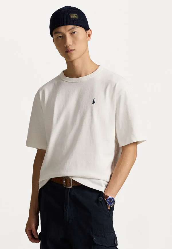 Футболка свободного кроя с логотипом и принтом. Polo Ralph Lauren, Deckwash White