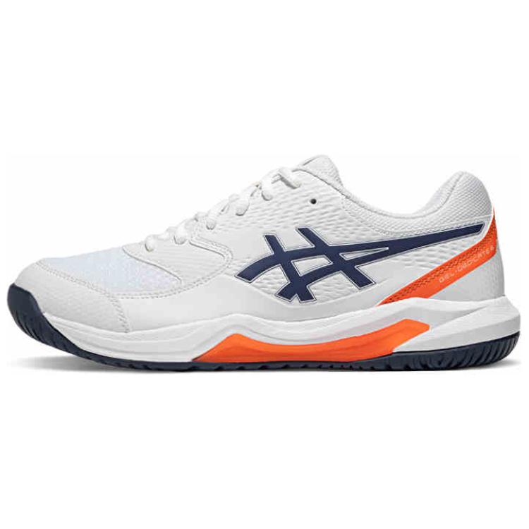 

ASICS Теннисные кроссовки Gel Dedicate 8 с низким верхом, противоскользящие, мужские, белые, синие, оранжевые