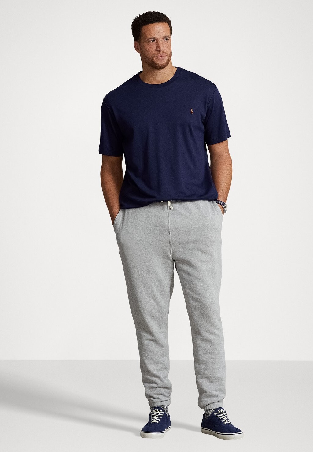 Базовая футболка КОРОТКИЙ РУКАВ Polo Ralph Lauren Big & Tall, изысканный темно-синий цвет — фото 2