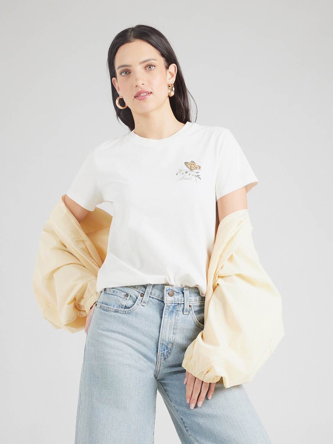 LEVI'S  Футболка 'The Perfect' в белом цвете — фото 2