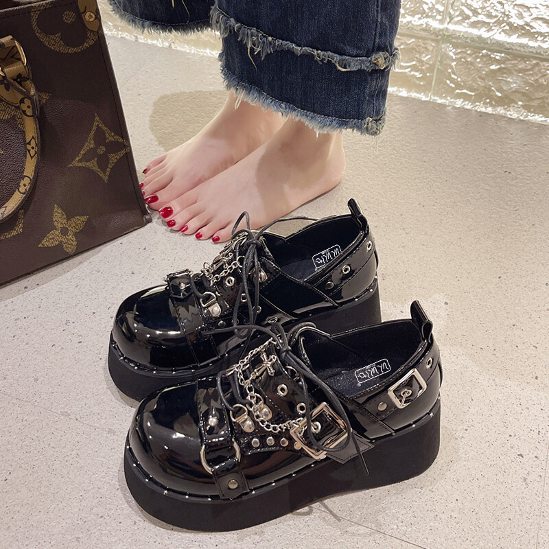 Туфли женские повседневные Women's Casual Shoes Women's Black Take The Qin — фото 3
