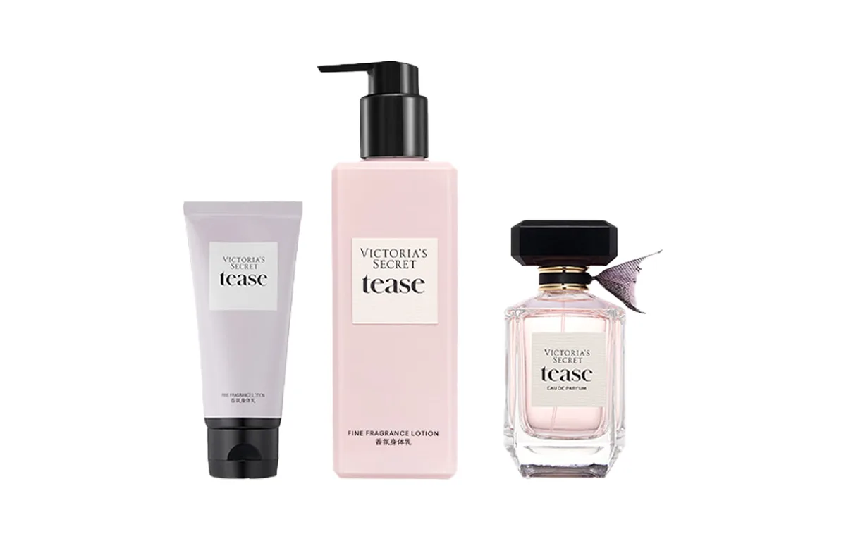 Victoria's Secret Набор парфюмированного лосьона для тела Black Seduction, 100 мл + 100 мл + 250 мл, 100ml+100ml+250ml