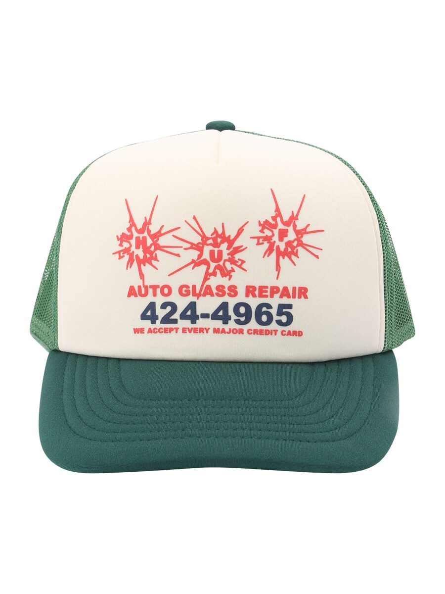 

Бейсболка HUF Auto Glass Trucker, зеленый