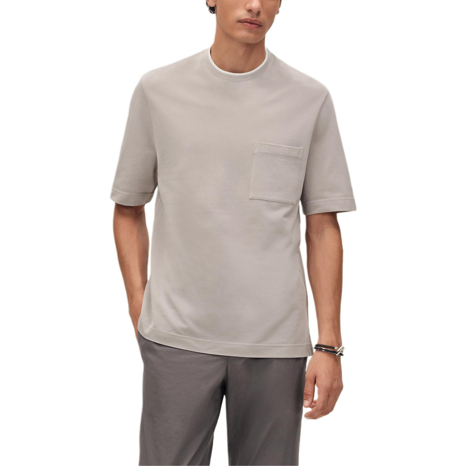 

Футболка Regular SS26 для женщин HERMES, серый