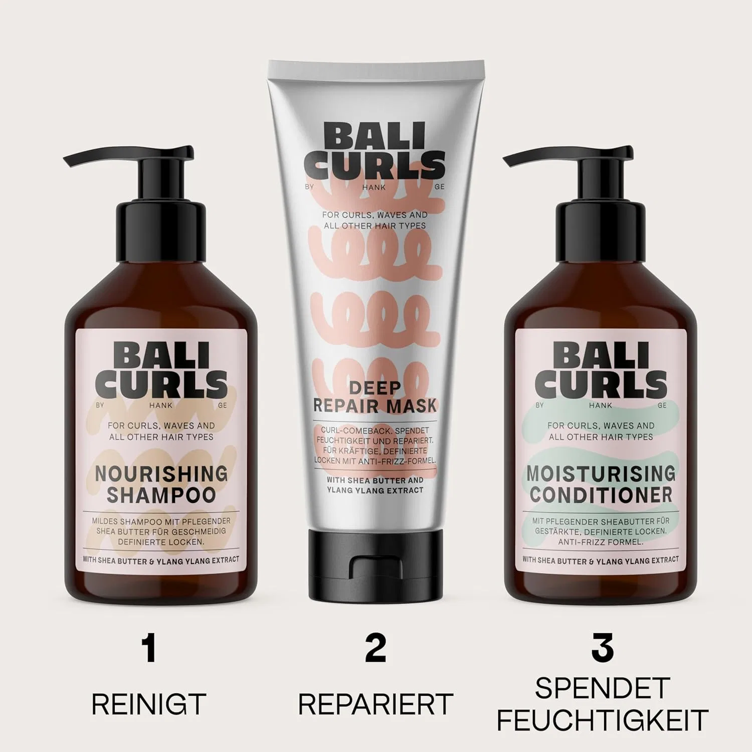 Веганская маска для глубокого восстановления Bali Curls Bali Curls By Hank Ge — фото 4