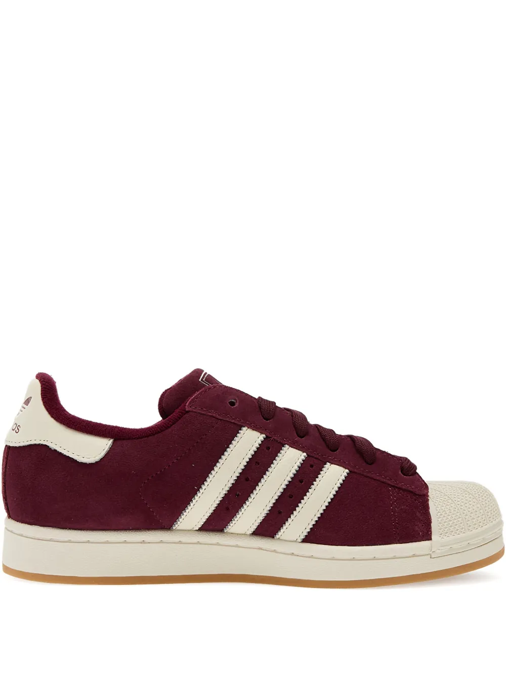 Замшевые кеды Superstar II adidas, красный