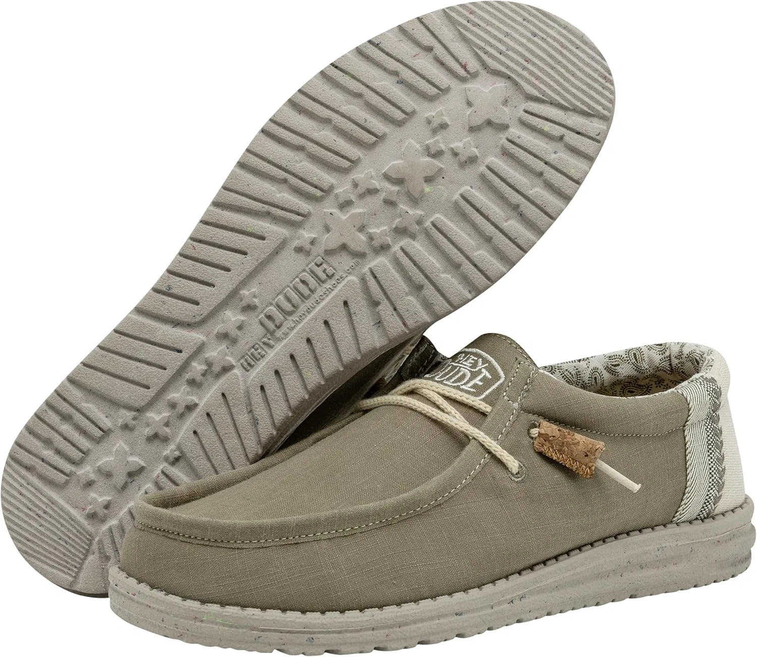 Туфли Hey Dude Men's Wally Linen HEYDUDE, 2-Mowing — фото 3