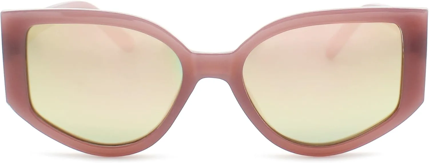 

Солнцезащитные очки 2SeeLife Oversized Mirror Cat Eye для женщин с полной защитой от солнца - прочные и надежные женские солнцезащитные очки, Pink Purple