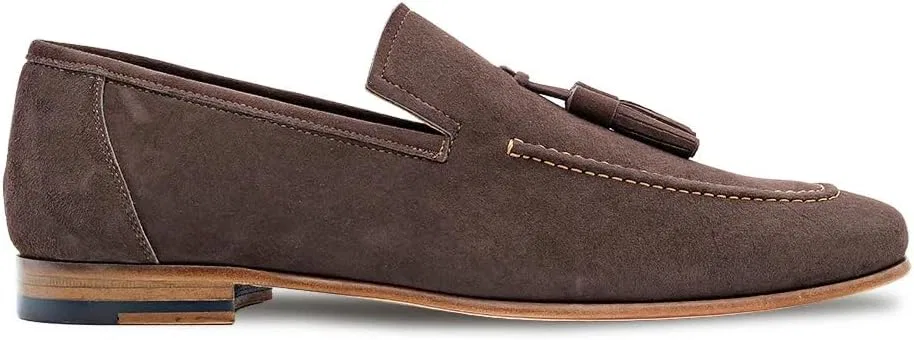 Лоферы из замши Mezlan Tassel Loafer, Mocha