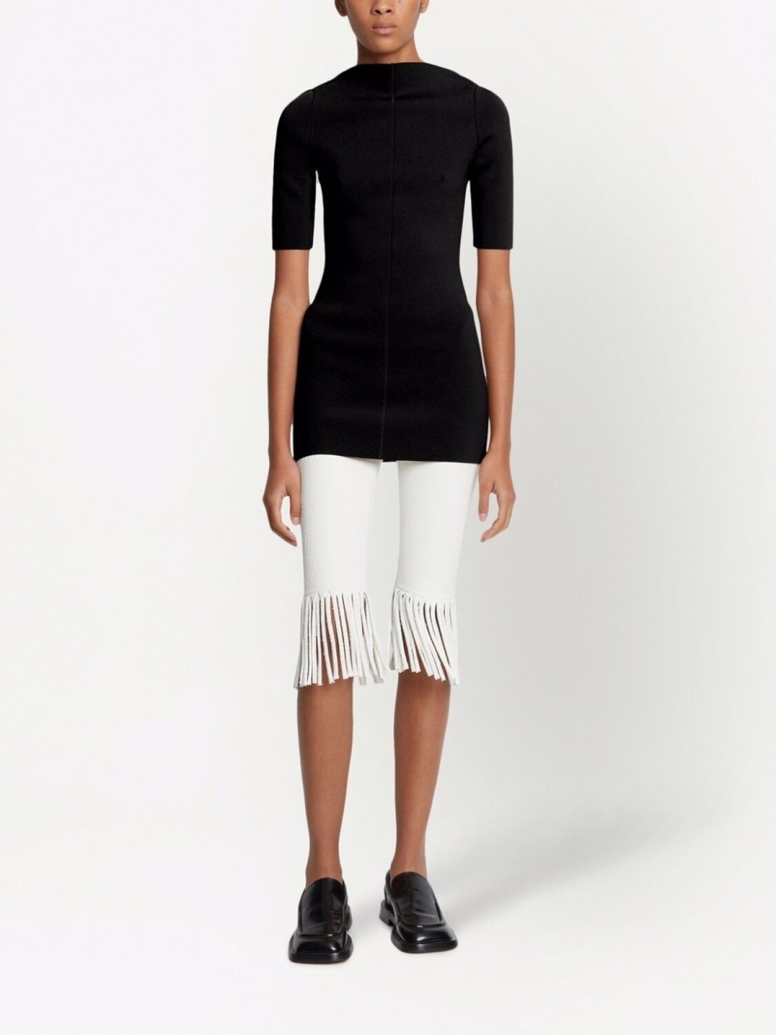 

Proenza Schouler фактурные шорты с бахромой, белый