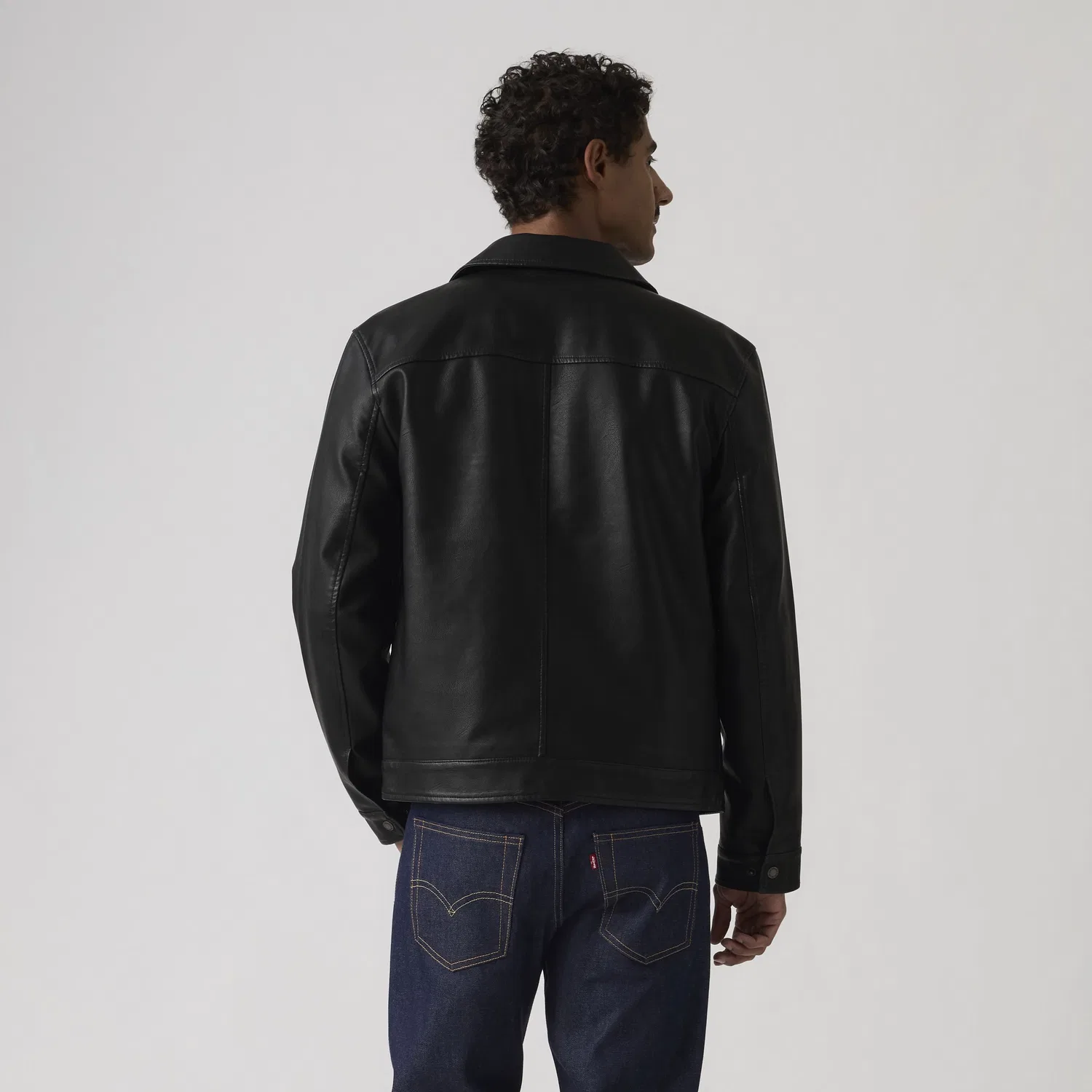 Куртка из искусственной кожи Levi's, Black — фото 4