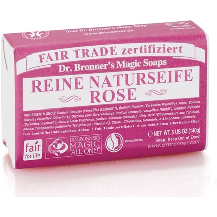 

Волшебное мыло Dr. Bronner's Rose 140 г Dr. Bronner’S Magic All-One