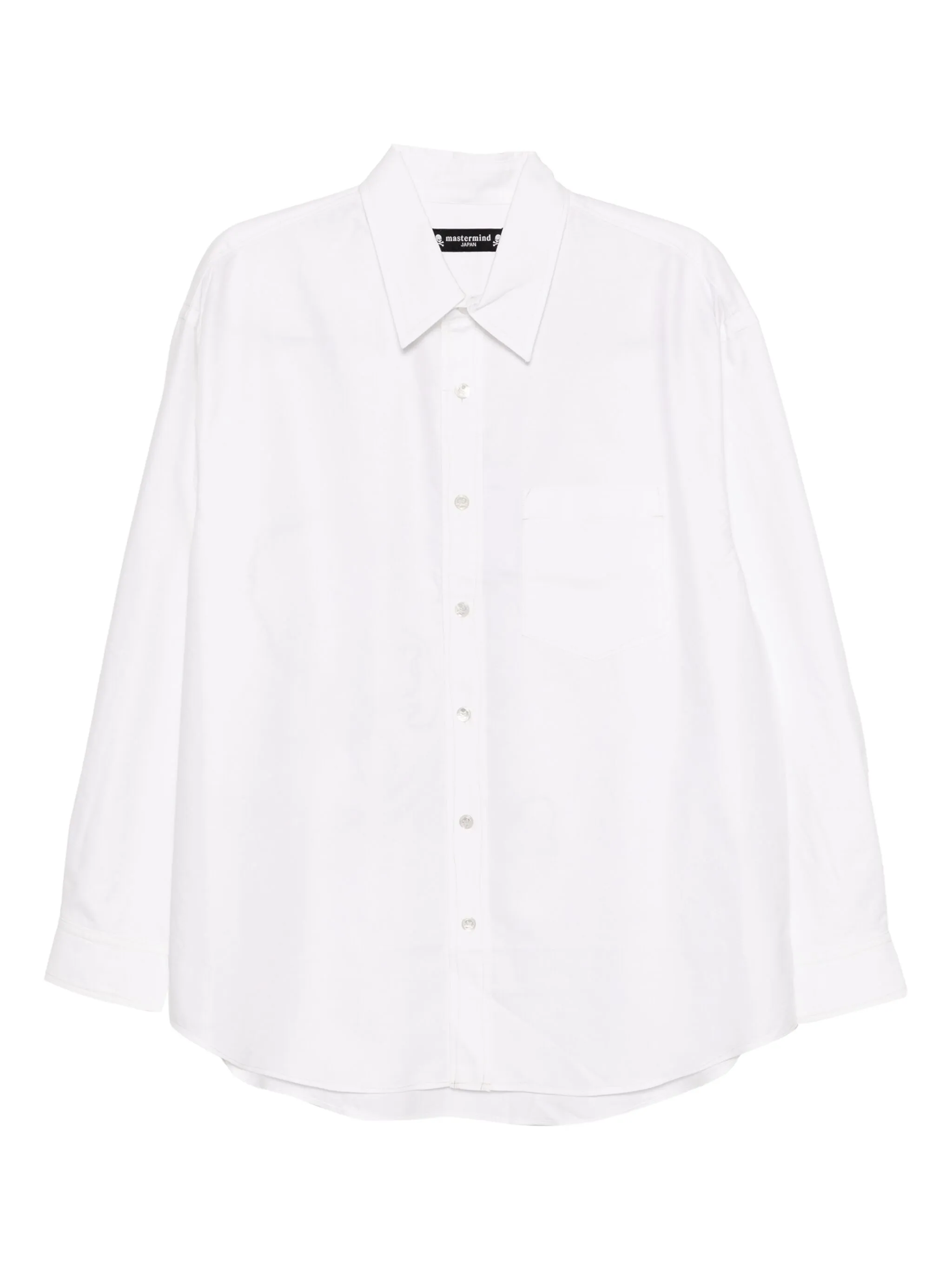 

Рубашка с вышитым логотипом Mastermind Japan, белый