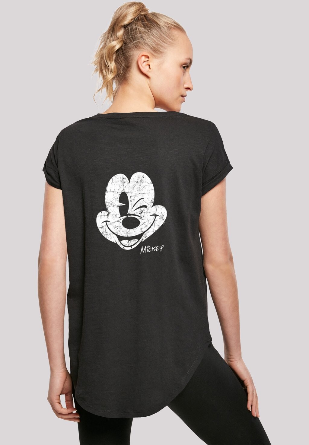 

Футболка с принтом DISNEY MICKEY MOUSE ON BACK WITH F4NT4STIC, цвет black