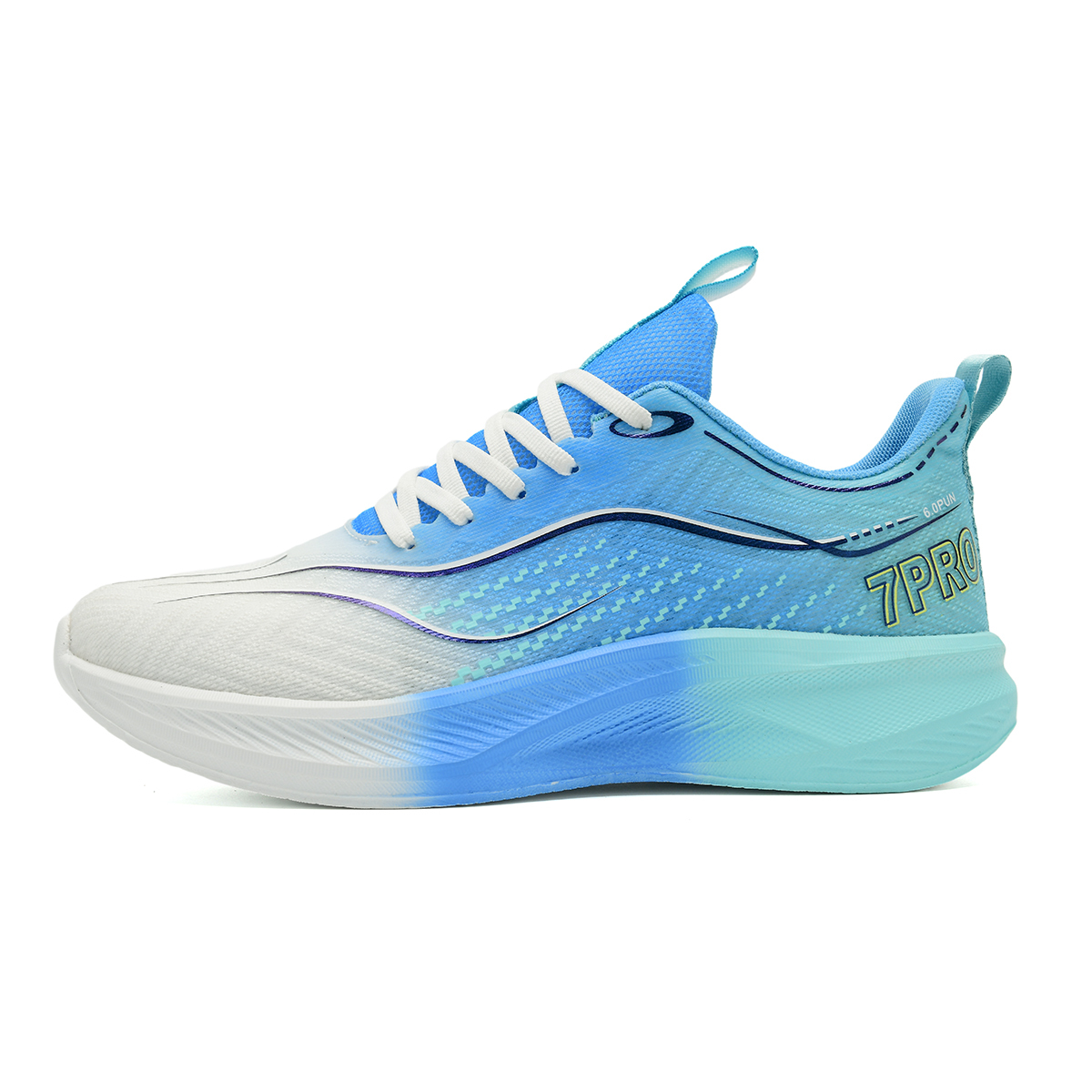 

7 SEVFUN Унисекс кроссовки низкие бело-розово-зеленые лазурные, цвет Azure