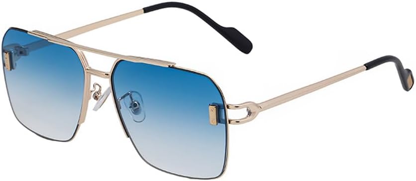 

Большие солнцезащитные очки для мужчин, роскошные металлические солнцезащитные очки для женщин, модные классические очки-щитки, солнцезащитные очки UV400 LVTFCO, C5golddoubleblue