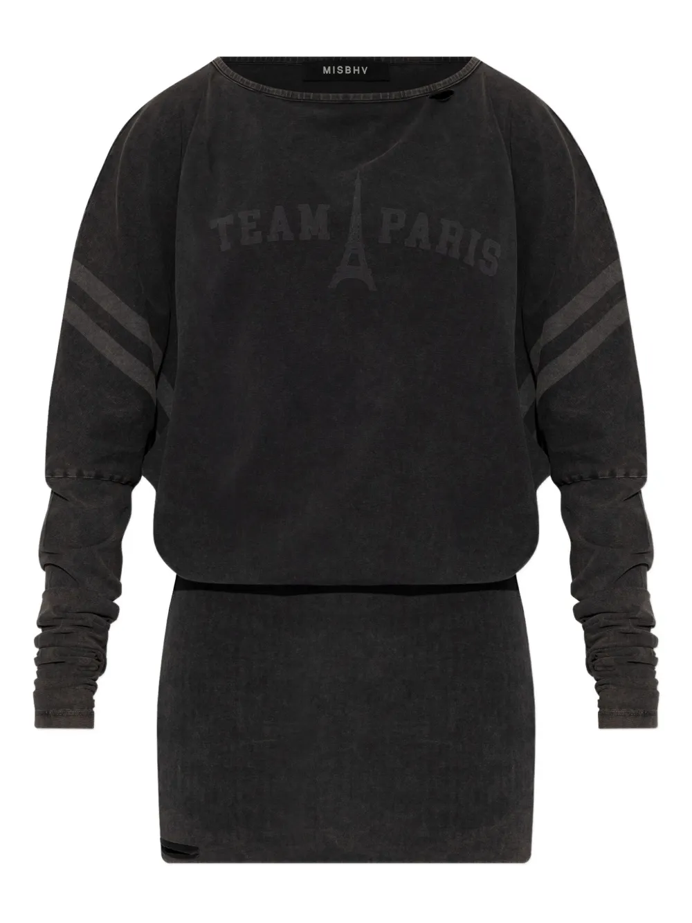 

Мини-платье с длинными рукавами Team Paris Misbhv, черный