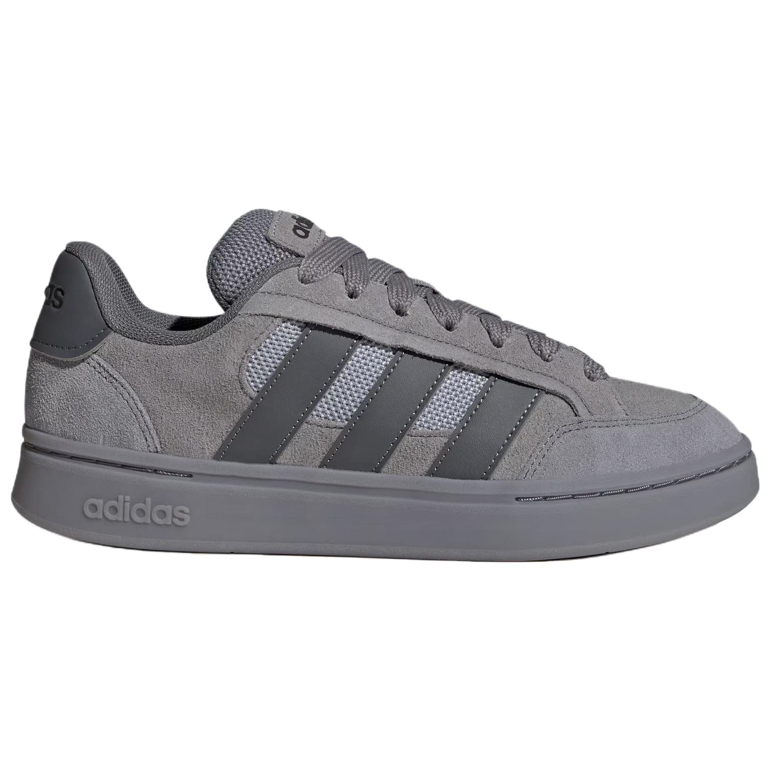 Grand Court Alpha скейтборд обувь унисекс Adidas, серый — фото 3
