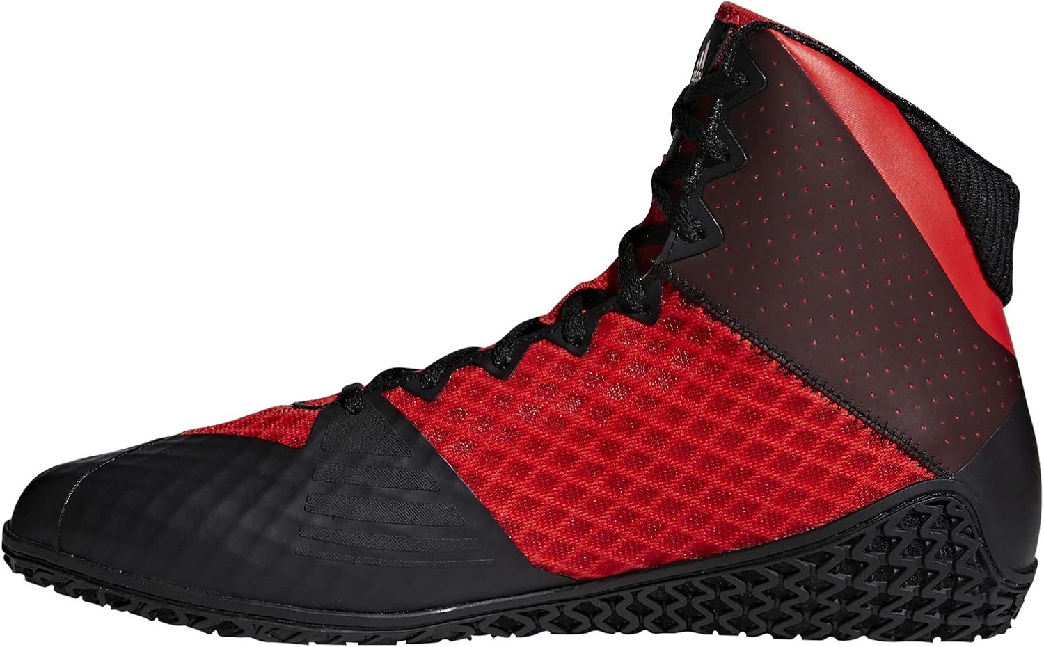 Борцовские кроссовки Adidas Mat Wizard 4, черный/красный — фото 4