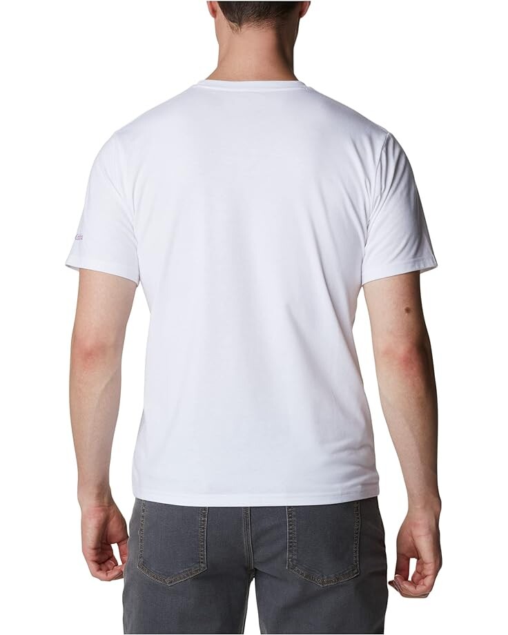 

Футболка Columbia Sun Trek Short Sleeve Graphic Tee, цвет White/Columbia Pride Graphic