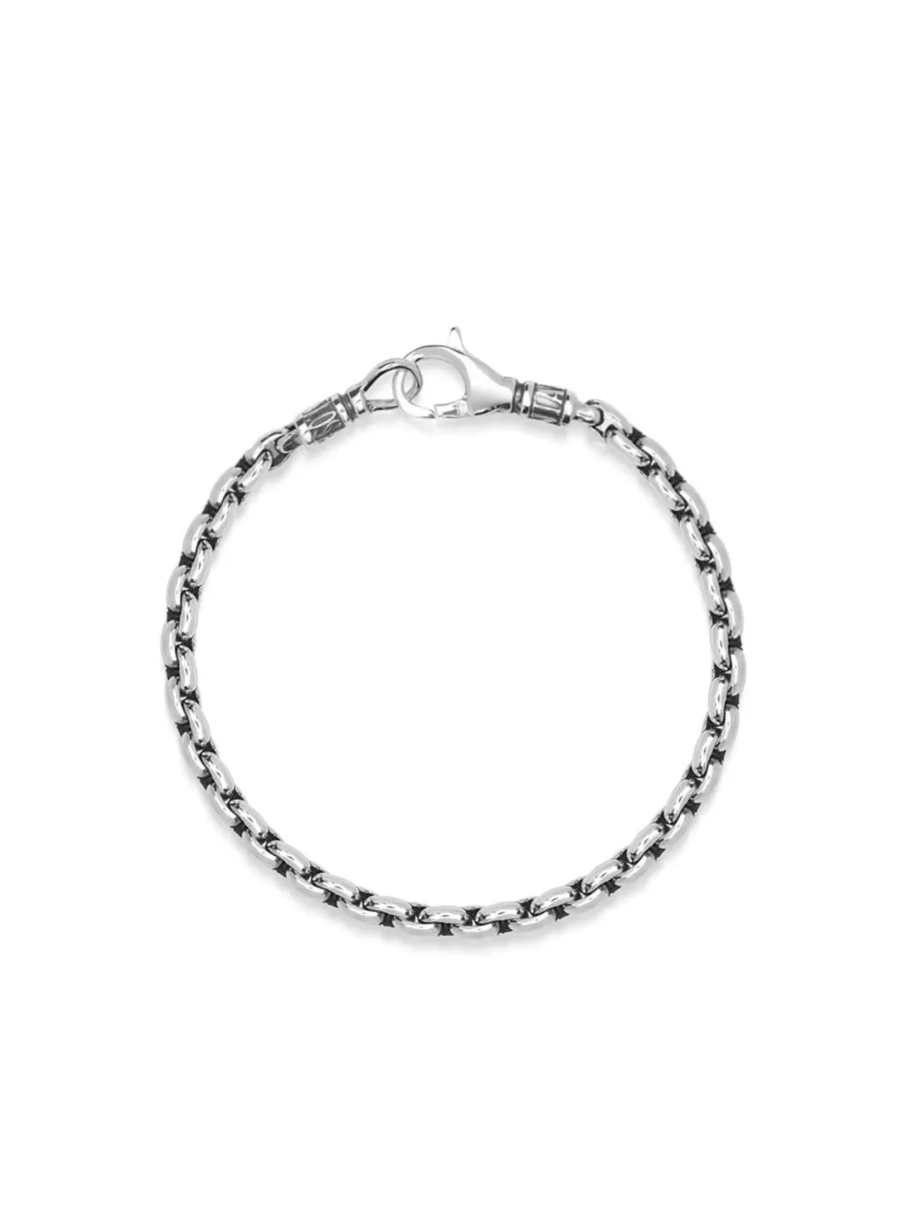 

Браслет с логотипом Nialaya Jewelry, серебяный