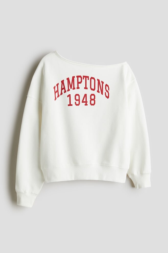 

Толстовка свободного кроя на одно плечо H&M, мультиколор