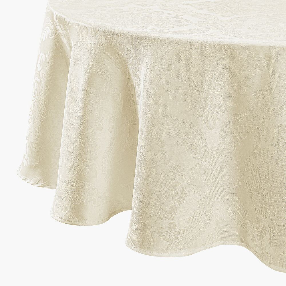

Elrene Home Fashions Caiden Elegance Damask овальная скатерть 60 x 84 дюйма, цвет Ivory