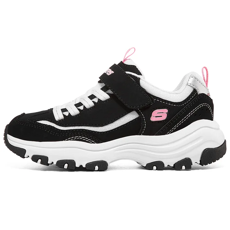 Skechers Кроссовки I Conik из искусственной кожи с противоскользящей подошвой, амортизацией и устойчивостью к истиранию, черно-розовые — фото 3