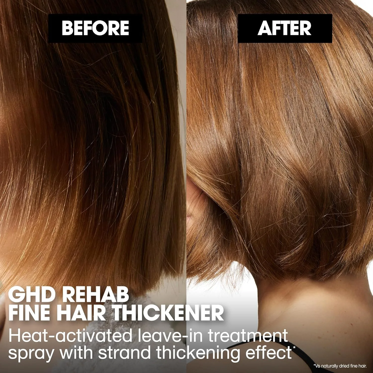 Несмываемый кондиционер для волос ghd Rehab улучшает состояние волос во время сушки и укладки, обеспечивая безупречный результат без смывания и выдержки. — фото 2