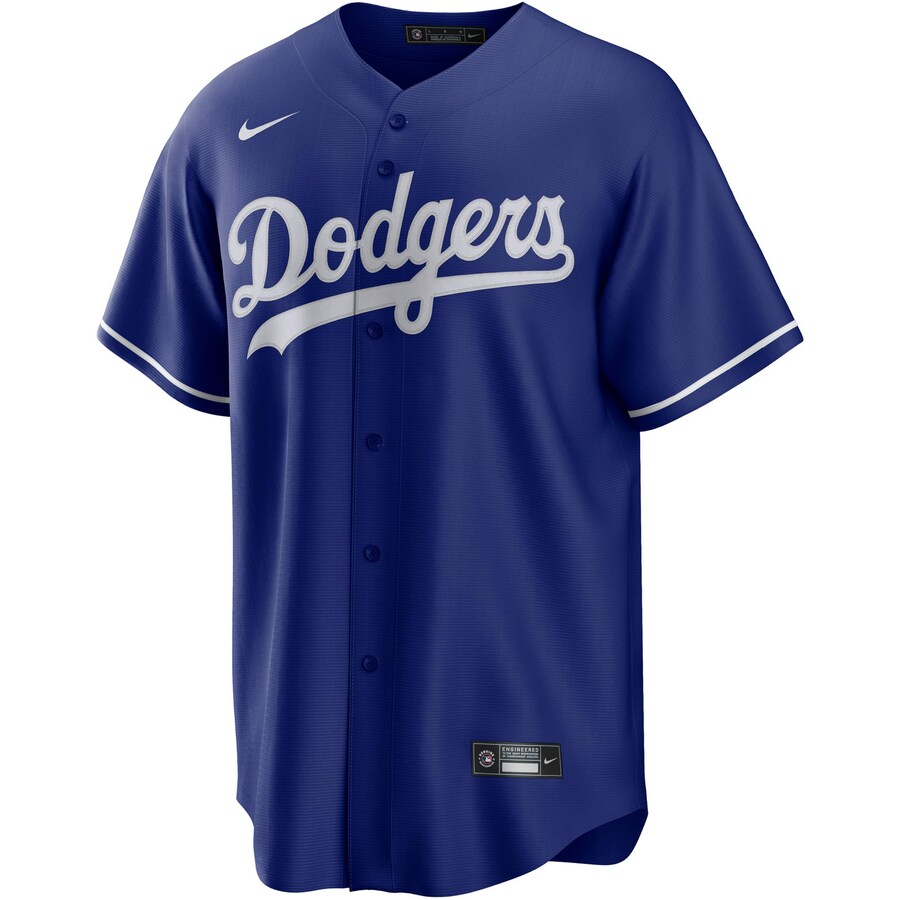 

Спортивная рубашка на пуговицах классического кроя NIKE Los Angeles Dodgers, морской синий