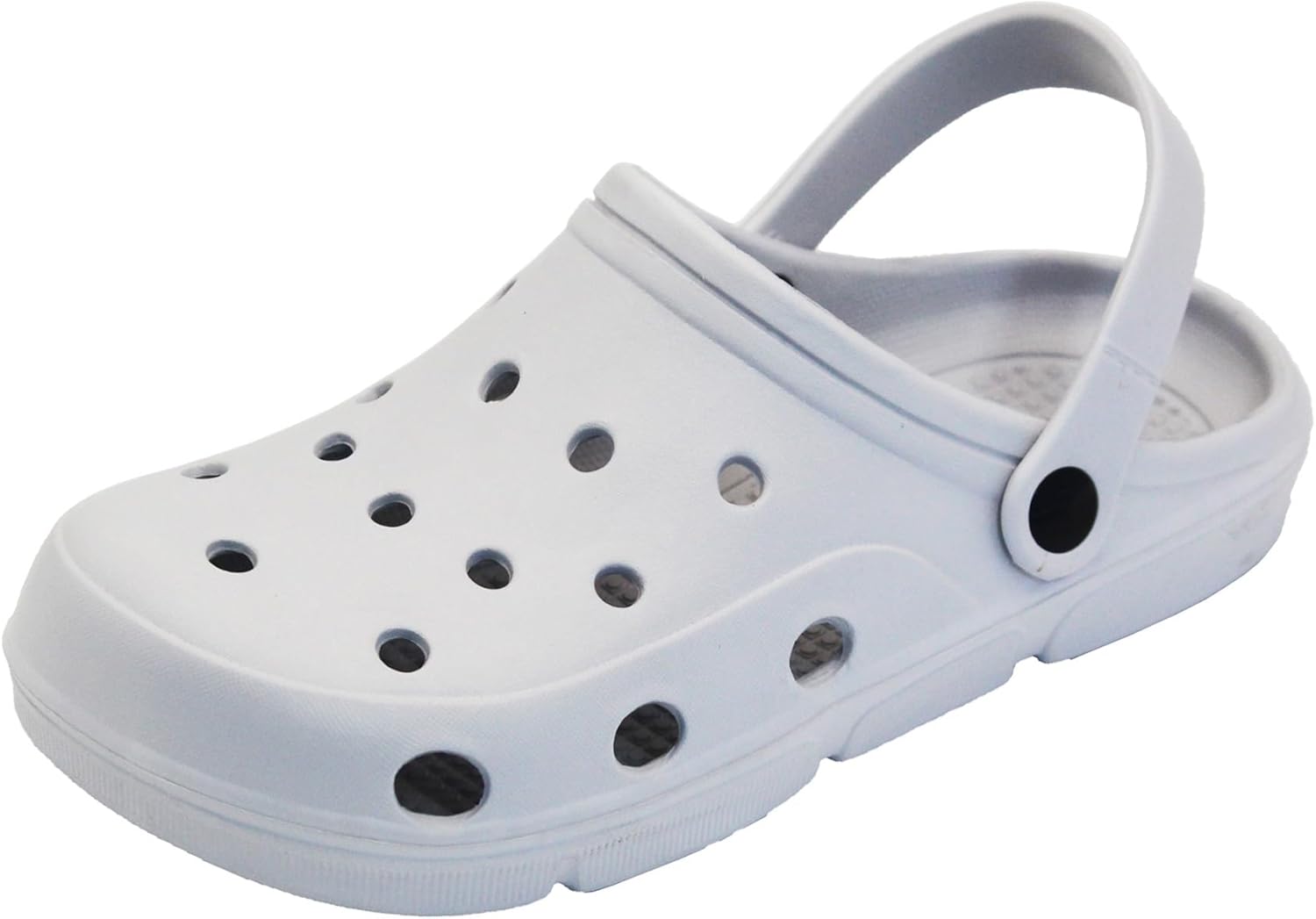 

Нескользящие садовые сабо для женщин и мужчин, сандалии-мюли без шнурков, легкие домашние тапочки, повседневная обувь, классические рабочие тапочки с противоскользящей подошвой Ecogbd, серый