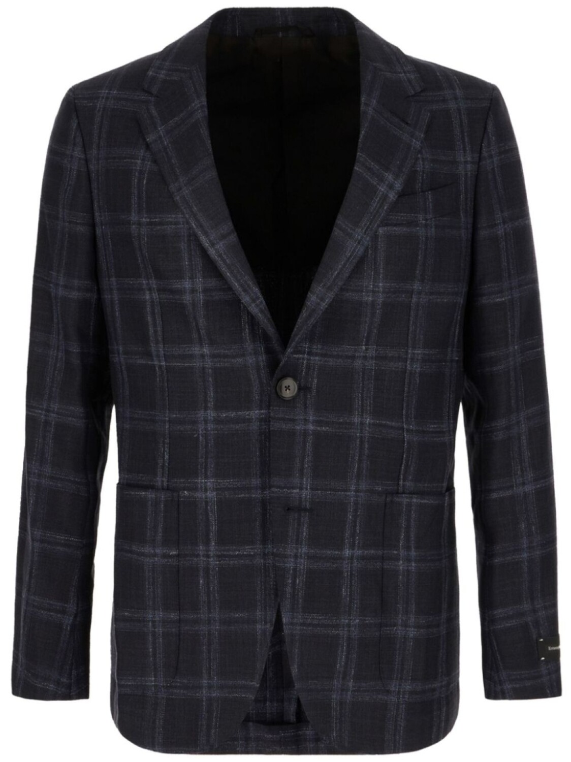 

Клетчатый блейзер Zegna, синий