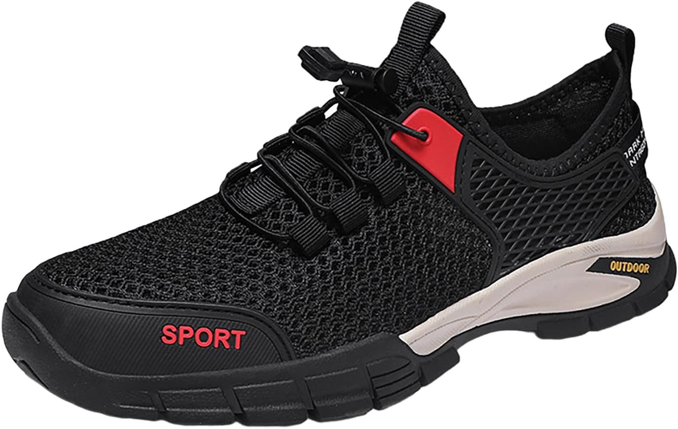 

Мужские повседневные плетеные кроссовки из сетки, легкие, дышащие, модные кроссовки для прогулок, подходящие для ежедневной носки Generic, черный