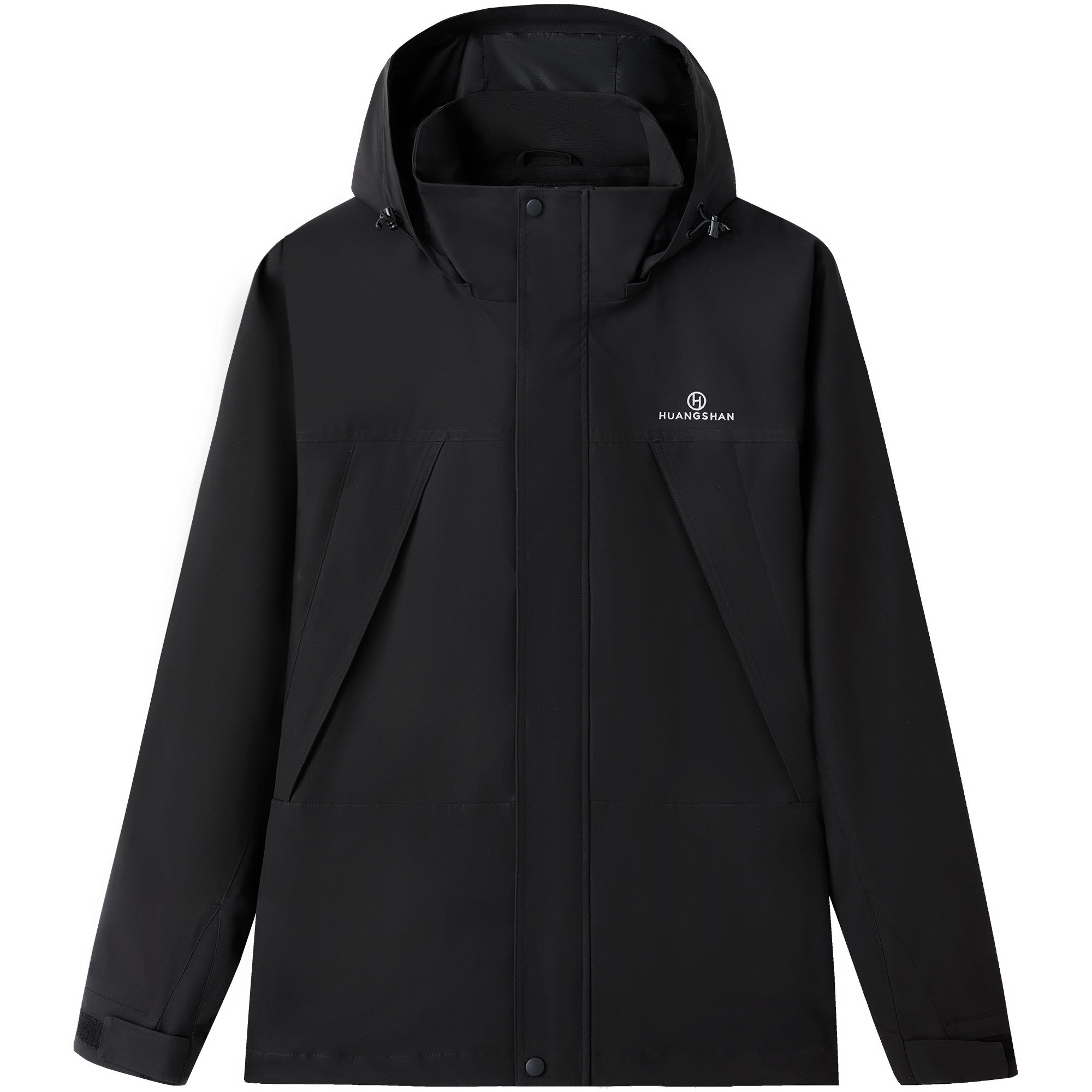 

Ветрозащитная куртка с капюшоном на шнурке для мужчин CAMEL, phantom черный