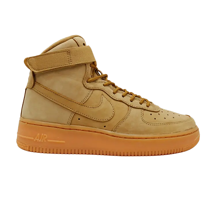 

Кроссовки Nike Air Force 1 High WB GS Flax, желто-коричневый