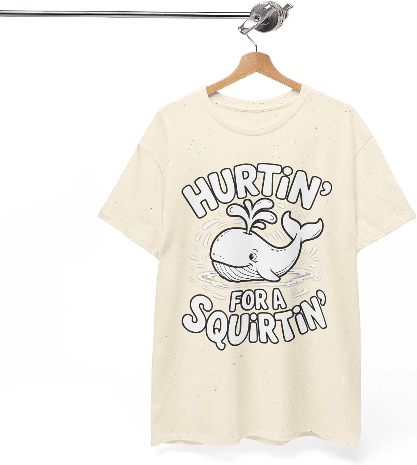 Футболка Hurtin' for A Squirtin' Shirt Inappropriate Dirty Exchange 90s Vintage Bootleg Dank Memes GENERIC, Natural — фото 2
