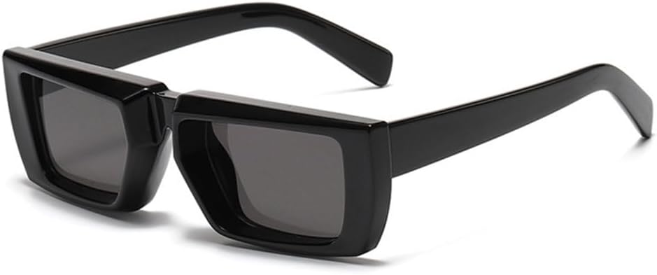 

Винтажные прямоугольные солнцезащитные очки 2027 года для женщин в стиле панк, маленькая оправа, модные очки для мужчин, солнцезащитные очки UV400, модные очки MTZJH, Black-black