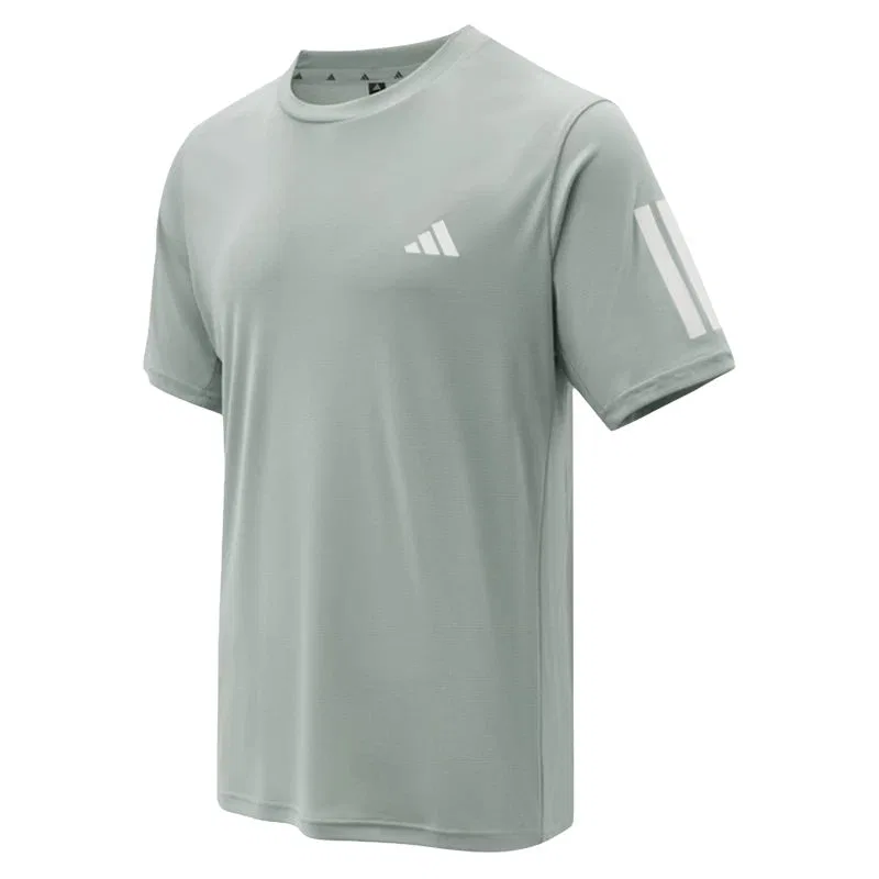 Футболка Adidas с круглым вырезом цвета шалфей