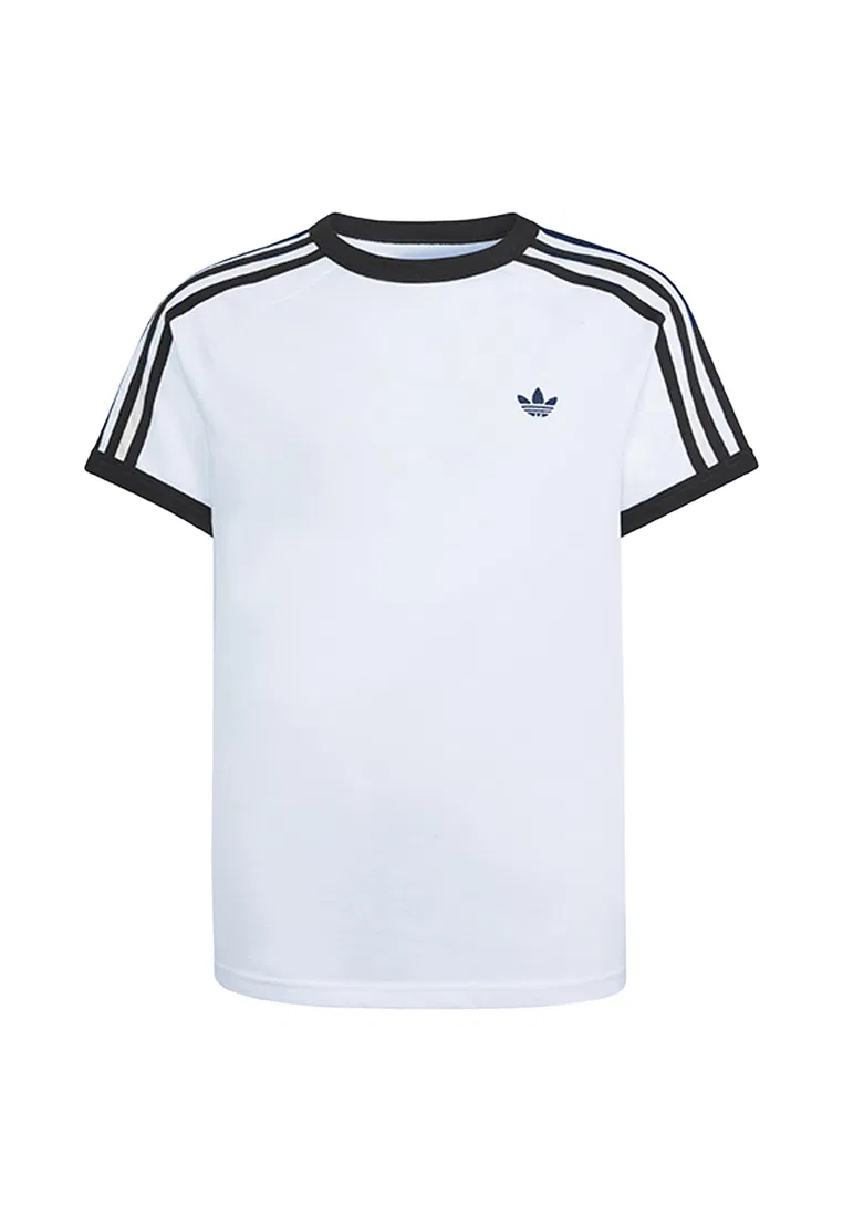 Футболка, три полоски, adidas, белый