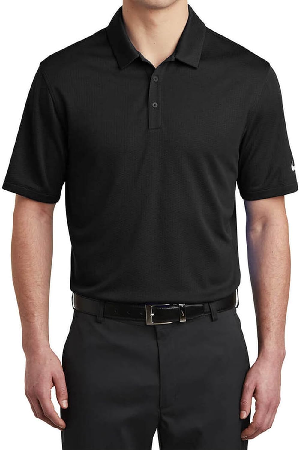 

Поло Nike Dri-FIT Hex Textured. NKAH6266, Black