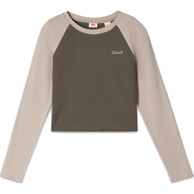 

Levis Футболка Levi's с рукавом реглан женская, зеленый и абрикосовый мультиколор