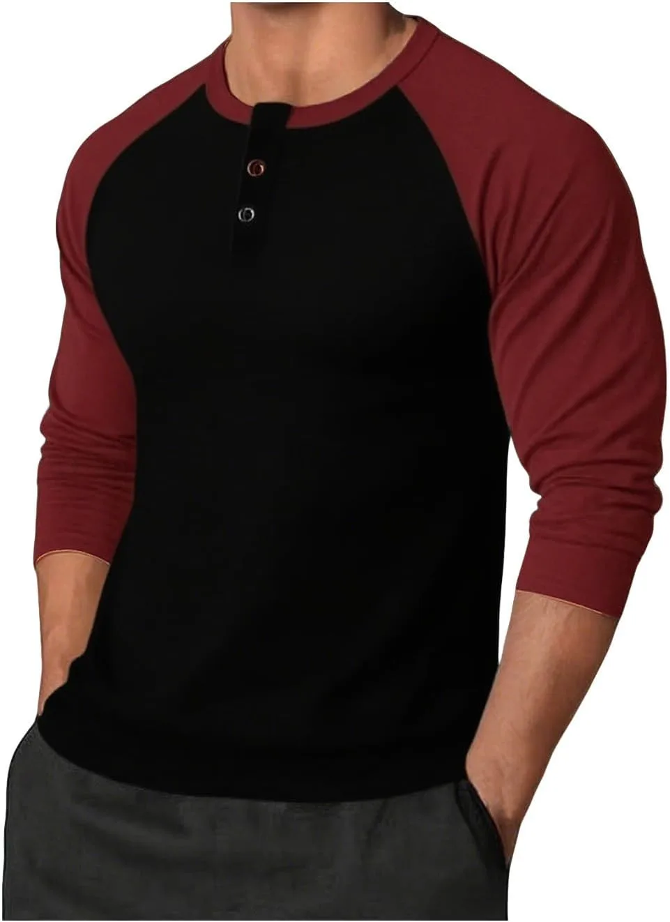 

Футболка с длинным рукавом Henley