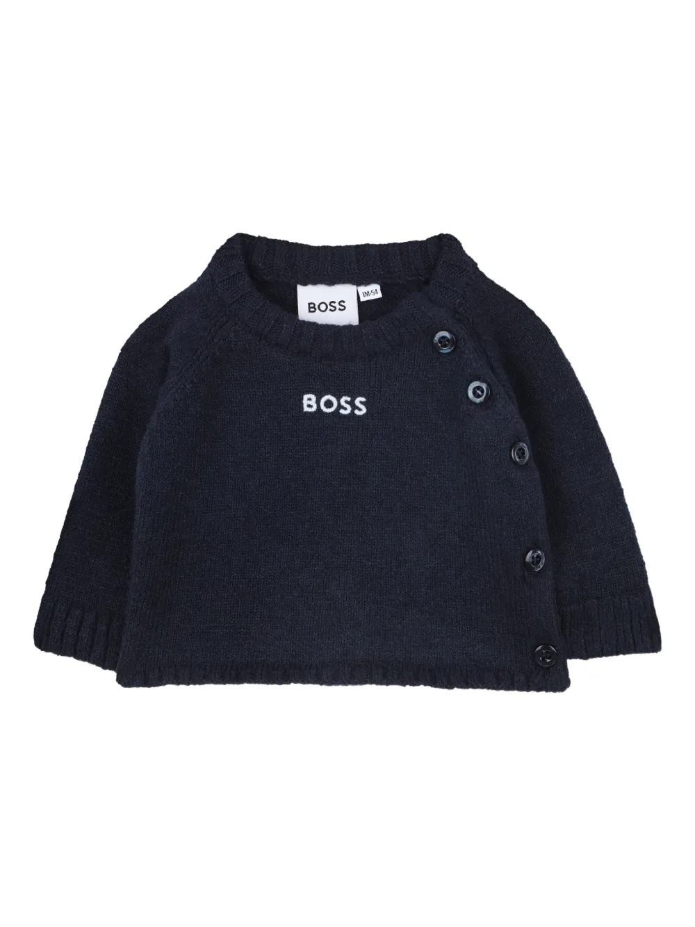 Спортивный костюм с пуговицами BOSS Kidswear, синий — фото 2