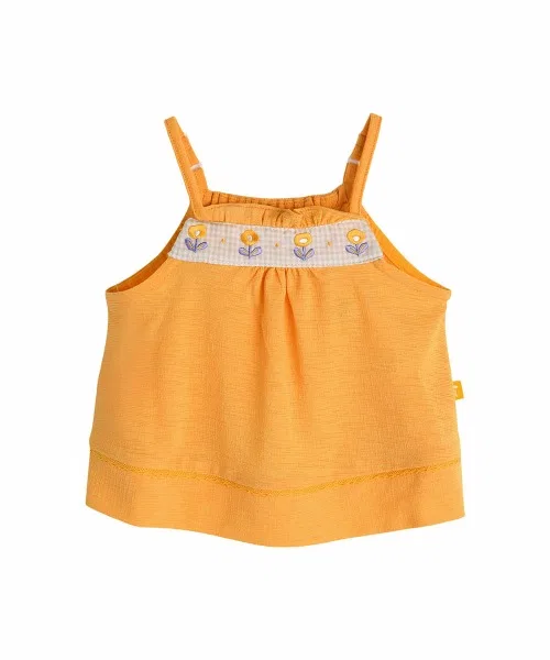 Сетアップ топ без рукавов и брюки moimoln жёлтый — фото 2