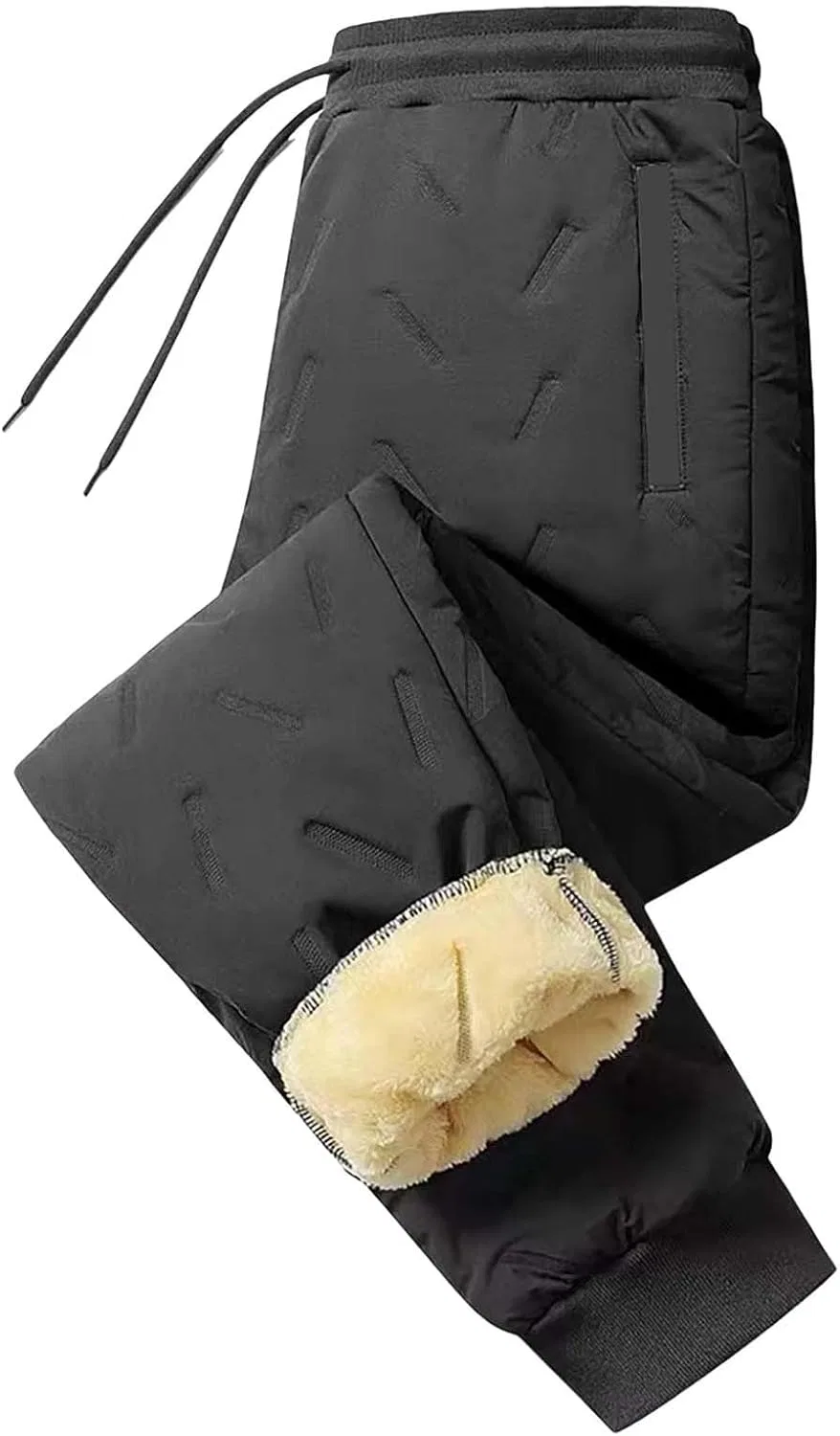 Спортивные брюки с начесом, 2 шт., Black